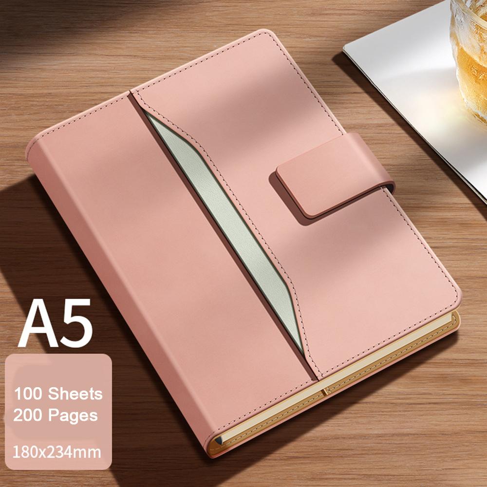 (Логотип можно выгравировать) Кожаный студенческий блокнот формата А5, элитный деловой блокнот с вкладными листами, дневник с пряжкой, протоколы рабочих встреч, дневник путешествий