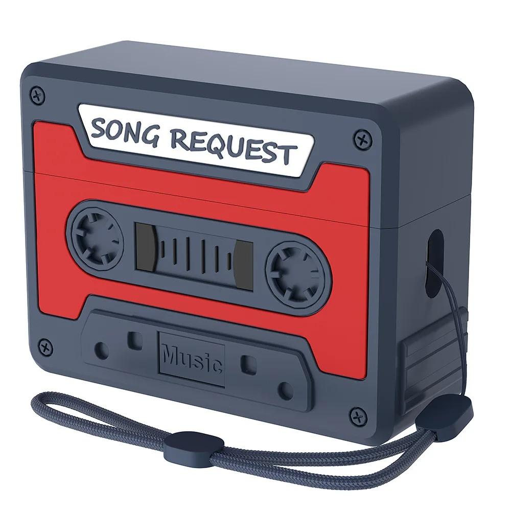 Креативный 3D чехол для наушников в форме кассеты для AirPods 4 2024, беспроводной чехол для наушников для AirPods Pro 2, зарядный бокс для AirPods 3