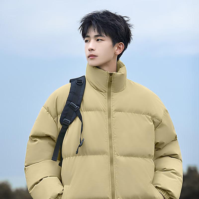 Warrior Winter Fleece-Lined Stand Collar Sports Puffer Jacket