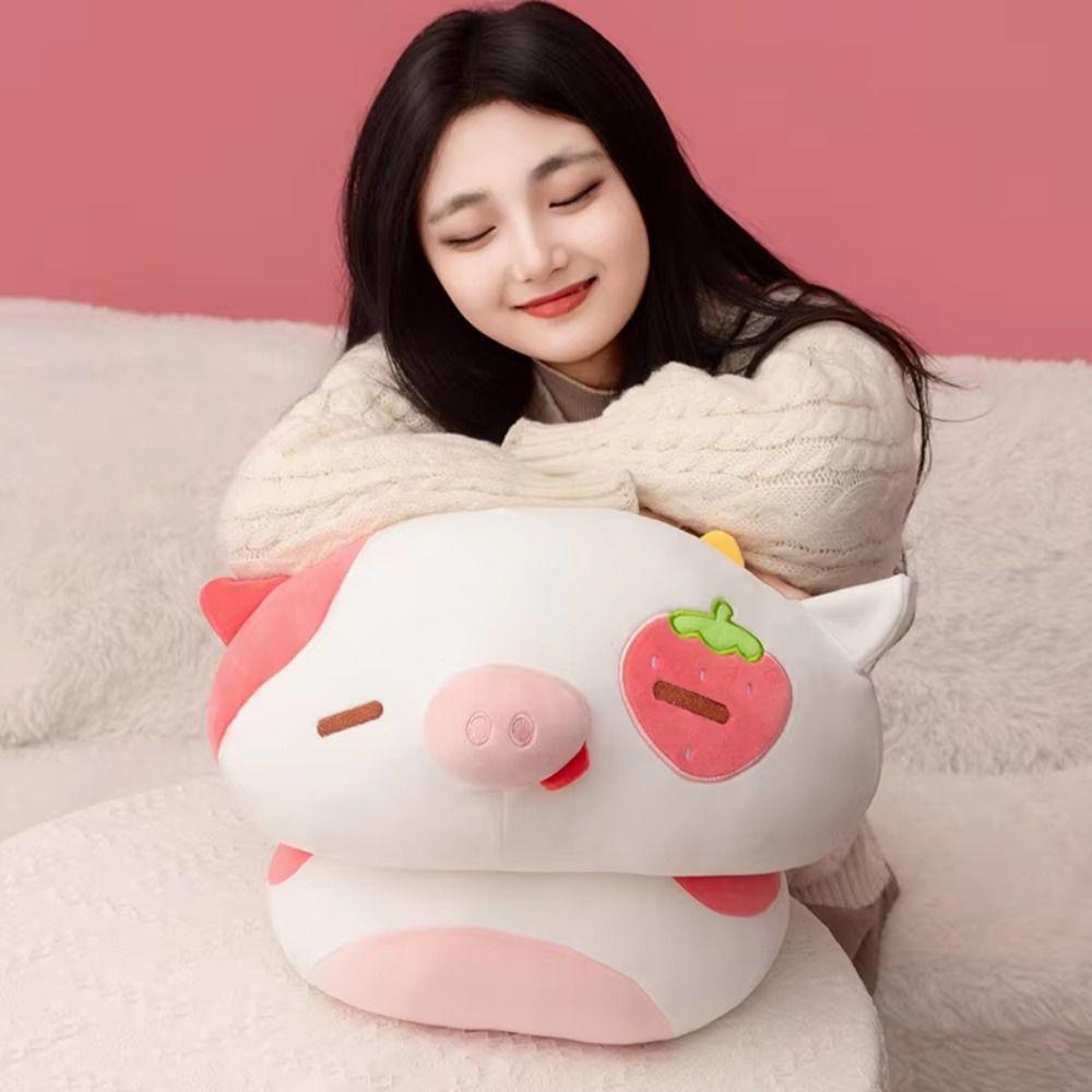 Soft Strawberry Pig Plush Toys Collection Pink Girlish Heart Cute Toy Boys Girls