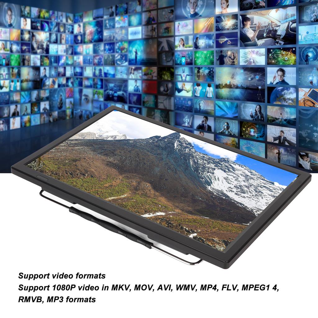 16 Inch Portable LED TV 1080P ATSC High Sensitivity Widescreen USB Digital Tuner AV In Out Digital TV 16 Inch Portable LED TV