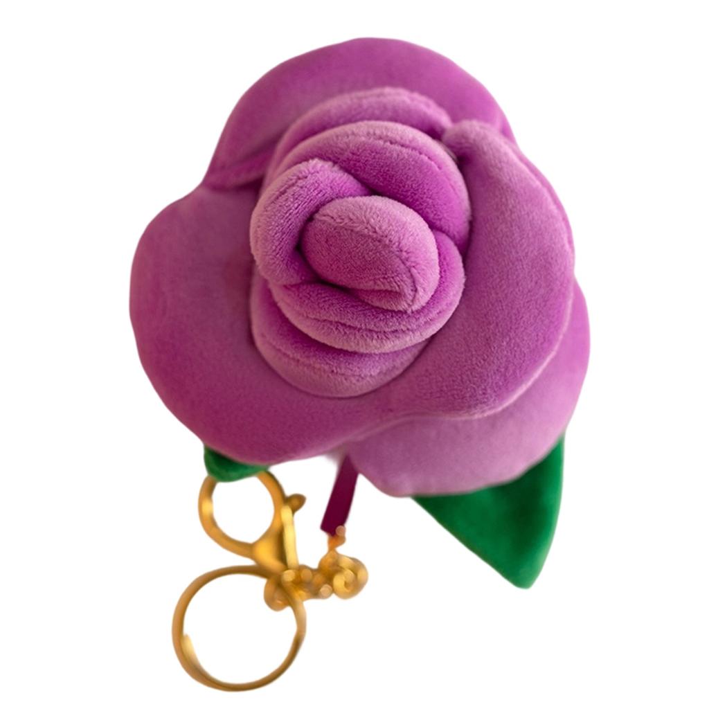 Rose Pendant Decoration For Valentine's Day, Cute Plush Simulation Rose Keychain, Valentine's Day Gift Bouquet