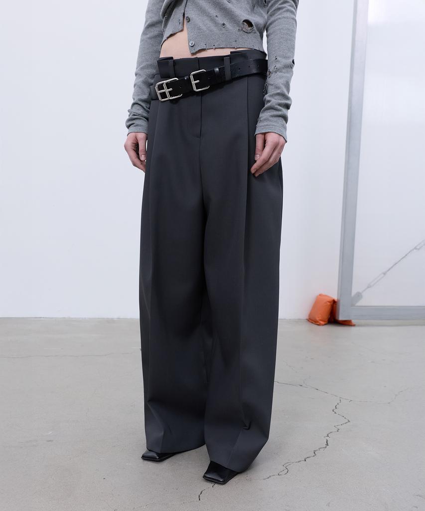 LCDC™ Back-Pleated Wide Pants (Grey)