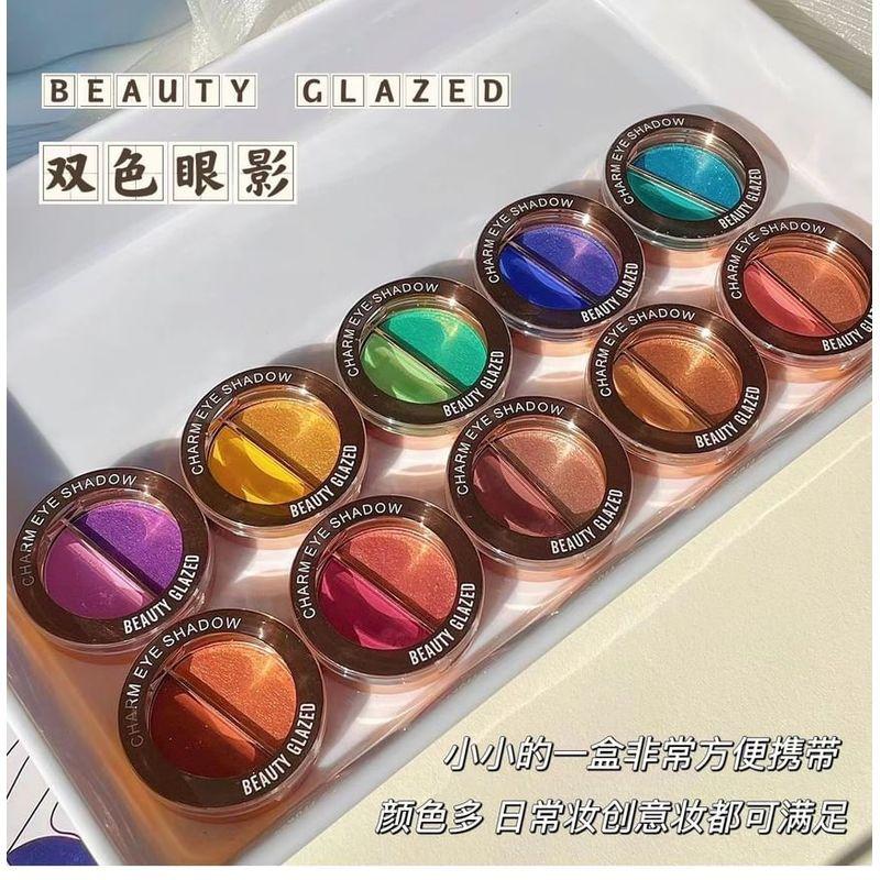 BEAUTY GLAZED - Матовые и жемчужные тени для век с двойным эффектом Charm - 10 оттенков