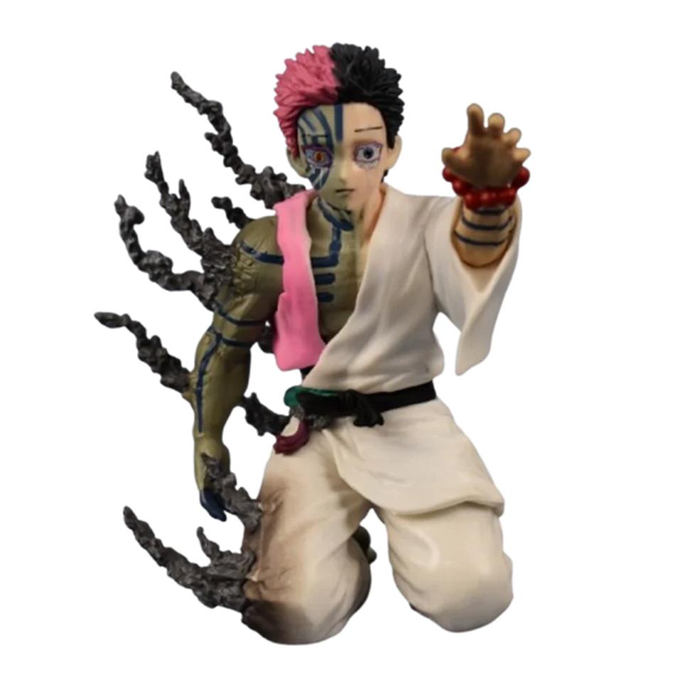 Bandai 15cm Demon Slayer Akaza Repentance Kneeling Figure 15cm PVC Collectible Model Toy