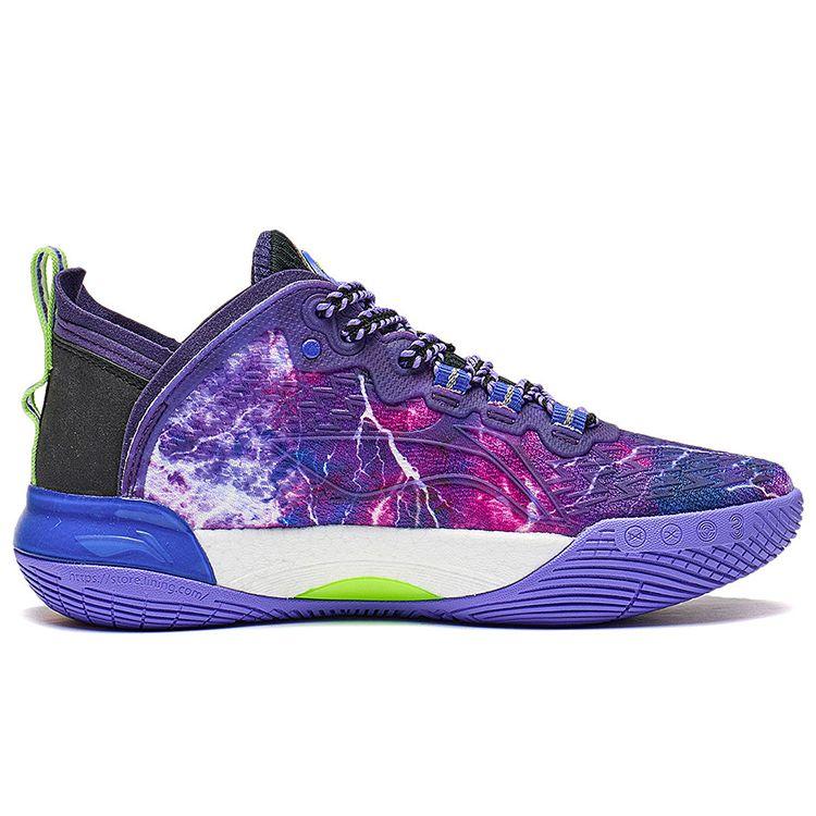 Li Ning Youth Pioneer Ling Premium 3.5 Comfortable Non-Slip Shock Absorbing Low-Top Basketball Shoes Kids Basketball Shoes Blue YKBT040-3