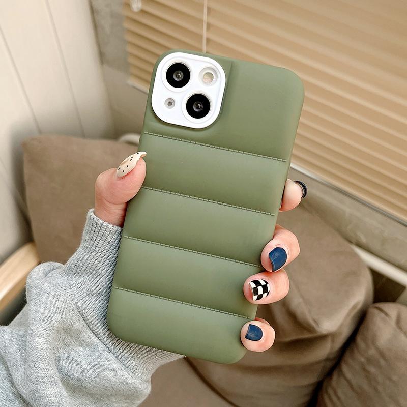 Модный чехол-пуховик для телефона Iphone 14 13 Pro Max 13 Mini 11 12 Xs Max Xr X 7 8 14 Plus, чехол из ТПУ