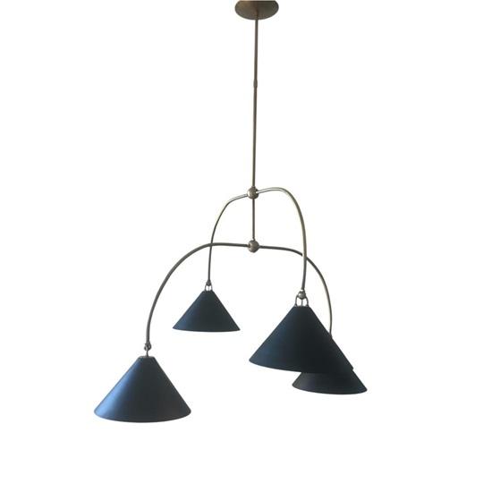 Латунная люстра Arno на 4 лампы, современный потолочный светильник середины века, регулируемый кронштейн, подвесной светильник разного дизайна