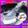 Liquid Dispensing Kitchen Dish Brush - Multifunctional Long Handle Oil & Pot Brush