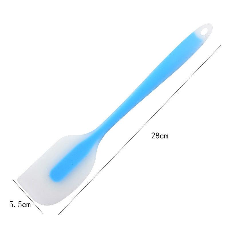 Non Stick Baking Silicone Spatulas Cake Flour Mixing Scraper Translucent Spatula Kitchen Cooking Pastry Scraper Mold Brush Tool Baking Accessories