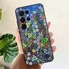 Colourful Flower Painting Art Soft Case For Samsung Galaxy S24 Ultra S21 S22 S23 S25 Plus S20 FE S9 S10 S23 FE Phone Cover