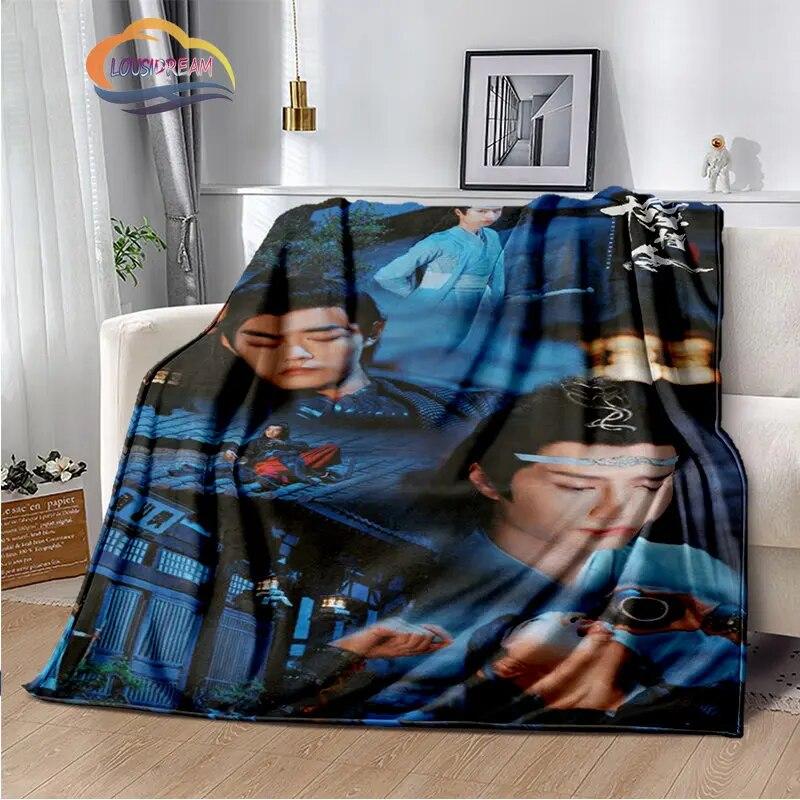 The Untamed Flannel Blankets Popular Tv Weiwuxian Blanket Portable Warm Blanket for Sofa Bed Soft Gifts Girls and Fans