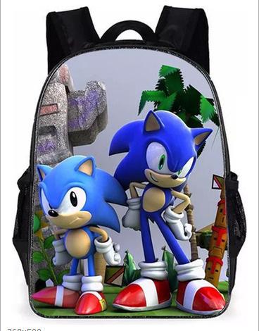Cartoon Animation Sonic Primary And Secondary School Students Schoolbag Children'S Men'S And Women'S Backpack Schoolbag