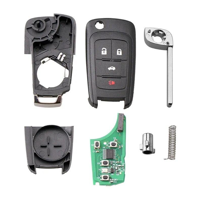 2 шт., Car2 Pack, дистанционные брелоки, 4 кнопки, ключ управления OHT01060512 V2T01060512 для Chevrolet Cruze 2011 2012 2013 2014 2015 2016