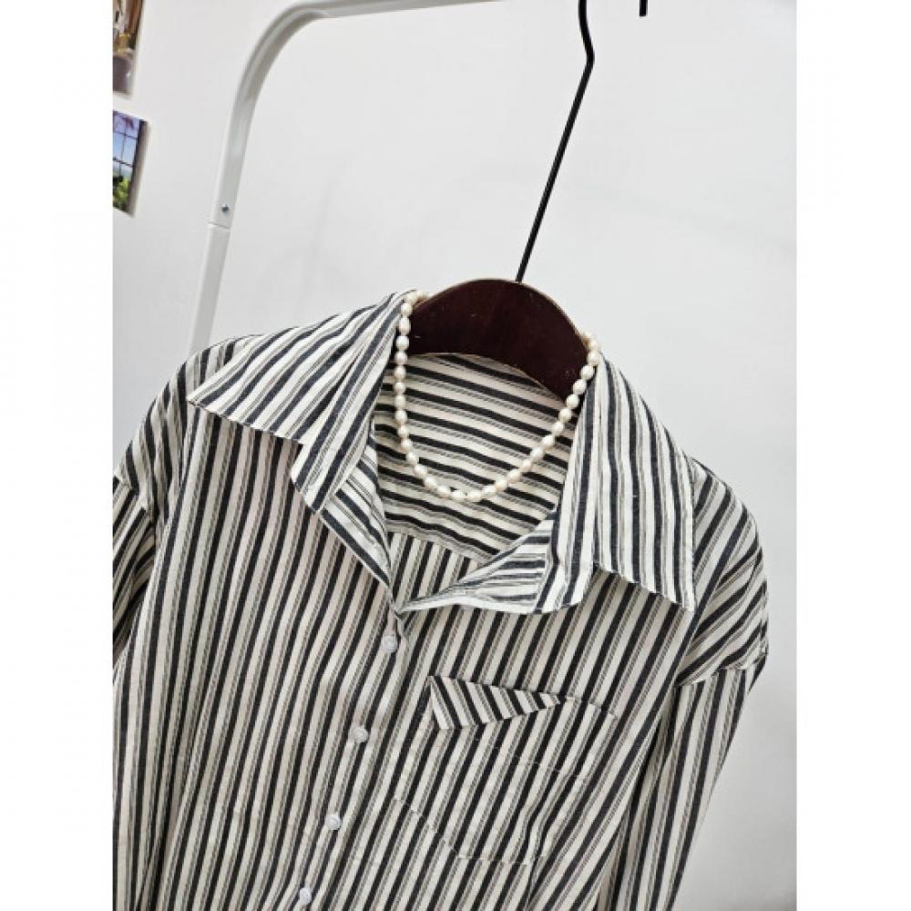 C S In The Room Diz Stripe poCket Shirt 2Color