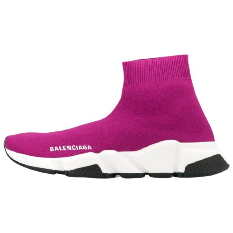 Balenciaga Speed Fabric Повседневные кроссовки с высоким верхом Женские Фиолетовые 525712W05G05620