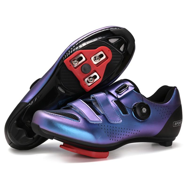 Unisex Cycling Shoes Road Bike Riding Lightweight Breathable Anti-Slip Sole With Cleat Compatibility