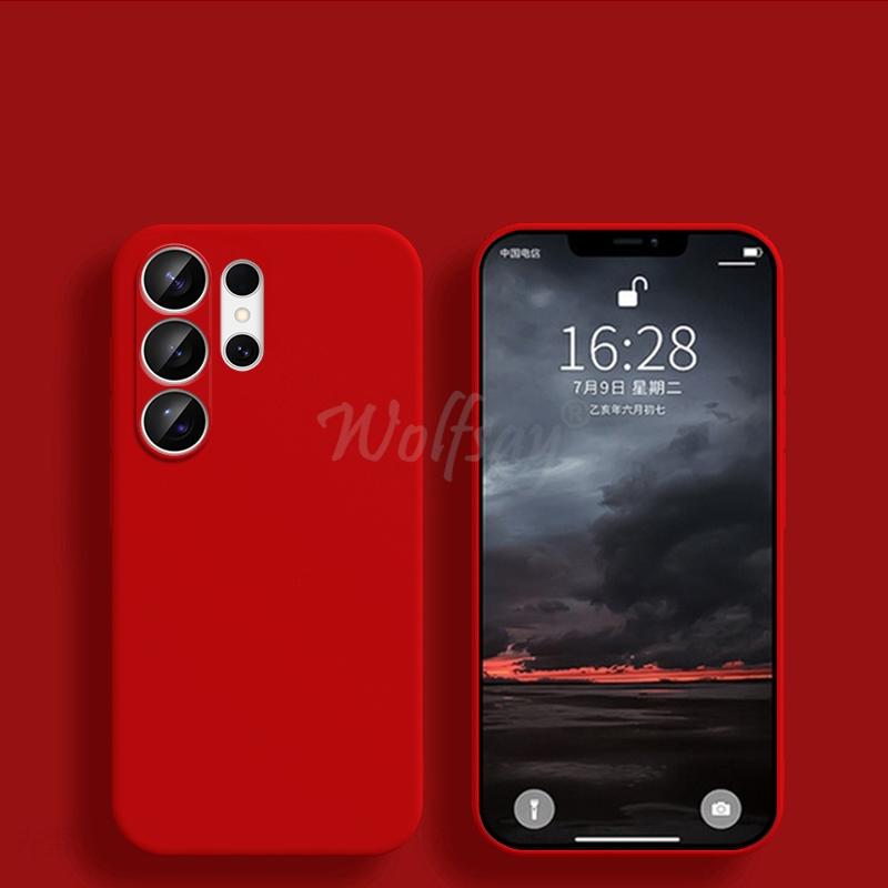 Чехол для Samsung Galaxy S26 Ultra Жидкий силикон Однотонная резина Funda Чехол для Samsung S26 Ultra Защитная крышка для телефона Чехол S26 Ultra