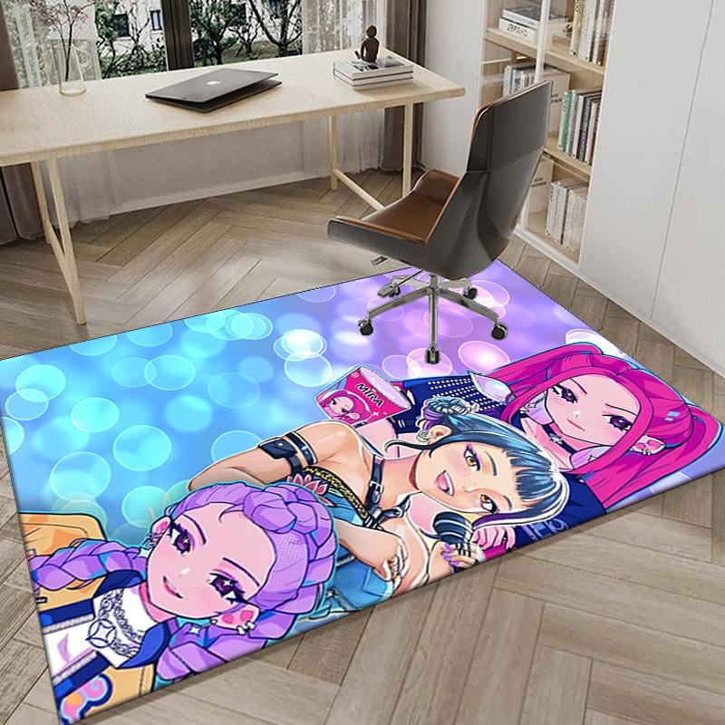 Kpop cartoon Carpet, Chair Rug,Rug for Office Bedroom living rooms, Doormat decor Fan Gift Christmas Gift