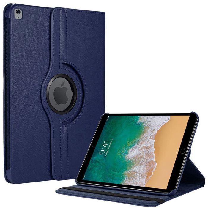 Coque de Protection - BOOLING - pour iPad Air 3 / pour iPad Pro 10,5" - Rotation 360° - Bleu Marine