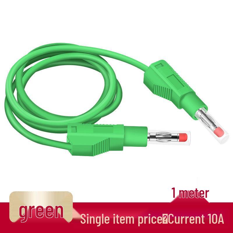 4mm All-Copper Banana Plug Test Lead Wire for High Voltage Power Meters, 10A Capacity