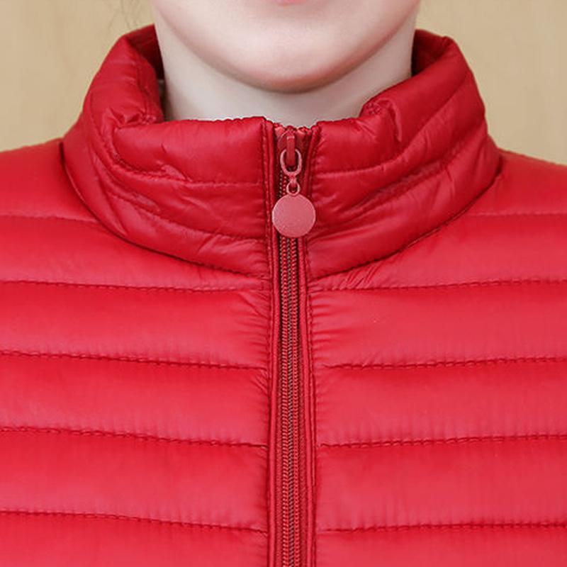 Women's Winter Thickened Waisted Standing Collar Plus Size Warm Jacket Loose Windproof Warm Top