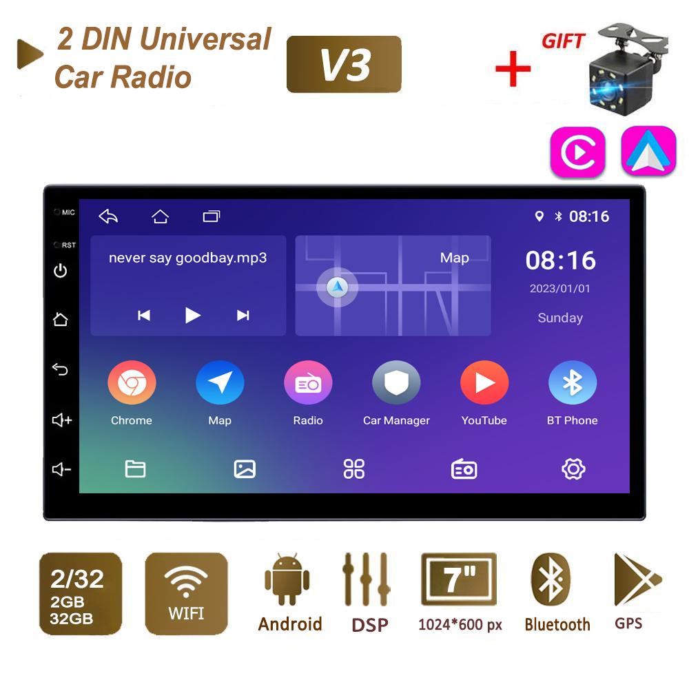 7/9/10 Inch 2 Din Android Car Radio Multimedia Video Player Universal Stereo Radio GPS For Volkswagen Nissan Hyundai Kia Toyota