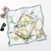Spring/Summer New Women'S Silk Scarf 70 * 70cm Simulated Silk Twill Square Scarf Fashion Printed Large Square Scarf Professional Scarf