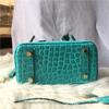FD64102940 осень и зима новая платиновая серия макарон узор крокодила портативная наплечная сумка из коровьей кожи 25 см