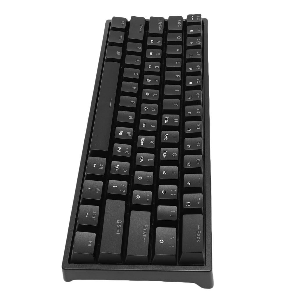 60-процентная механическая клавиатура с RGB-подсветкой, 61 клавиша, миниатюрная проводная игровая клавиатура с синим переключателем