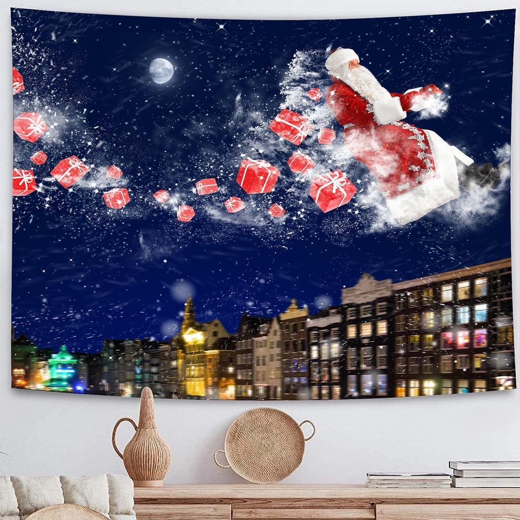 Home Decor Tapestry Christmas Wall Hanging Decoration Bedroom Living Room Wall Decor Printed Backdrop