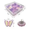 30Pcs Durable DIY Butterfly Push Pins 3D Creative Flower Pushpins Cute Reusable Thumb Tacks Corkboard