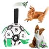 Pets Accessories 15cm Puppy Outdoor Training Soccer Dog Bite Chew Balls Interactive Pet Football Toys With Grab Tabs