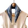 Neck Guard Bib Wraps Wrist Strap Satin False Collar Print Scarves Silk Scarf Cross Neckerchief