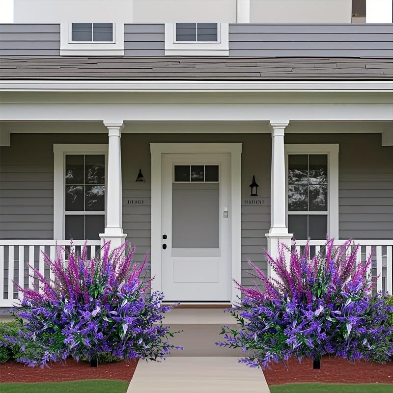 Lavender Artificial Ground Inserted with Nails Detachable Indoor and Outdoor Plastic Artificial Flowers Artificial Plants.