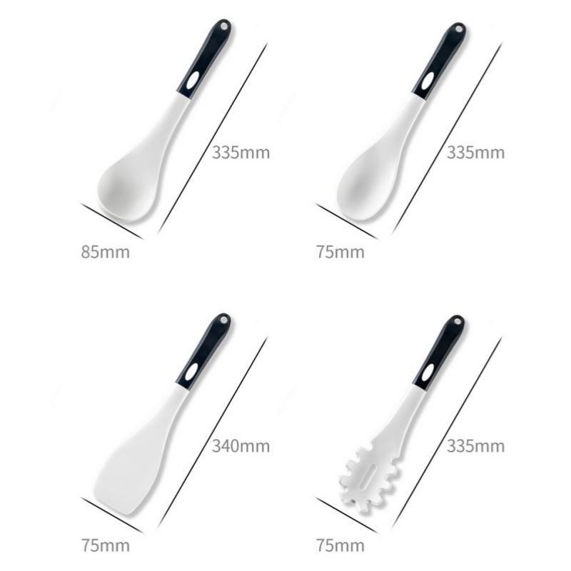6 шт. силиконовые кухонные принадлежности термостойкие антипригарные кухонные принадлежности инструменты для выпечки с местом для хранения соответствующие подвесные инструменты