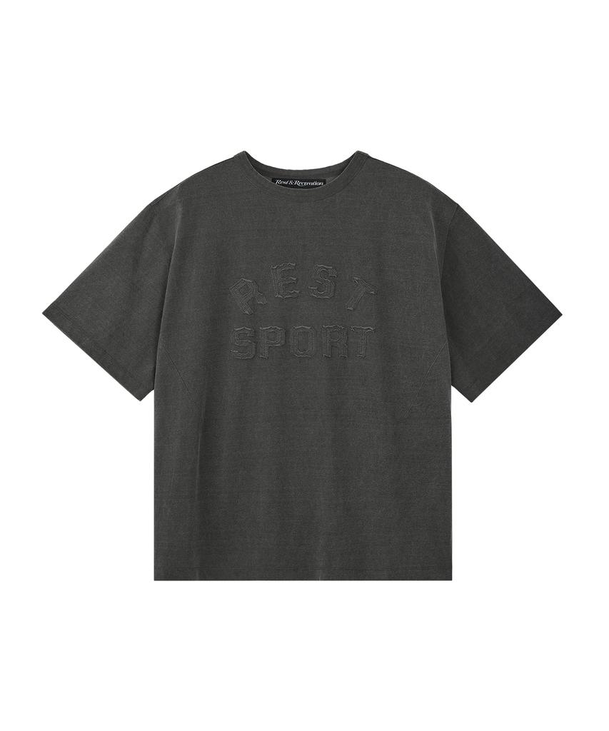 REST&RECREATION Rs Pigment T-Shirt - Charcoal