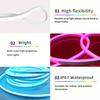 5V Неоновые светодиодные ленты с питанием от USB, синхронизация с музыкой, RGB, гибкие, водонепроницаемые, управление через приложение и Bluetooth для гейминга, домашнего декора