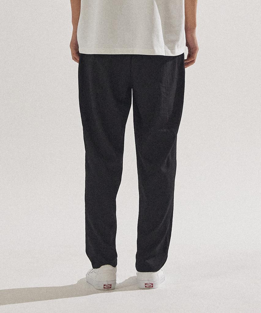 PALAP Unisex Tapered Cool Touch Elastic Waist Slacks_Pl24S5Pt010_Bk