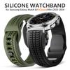 Силиконовый ремешок для Samsung Galaxy Watch 8 44мм 40мм 8 Classic 46мм Спортивный ремешок для Galaxy Watch Ultra 2025 2024 47мм Аксессуары