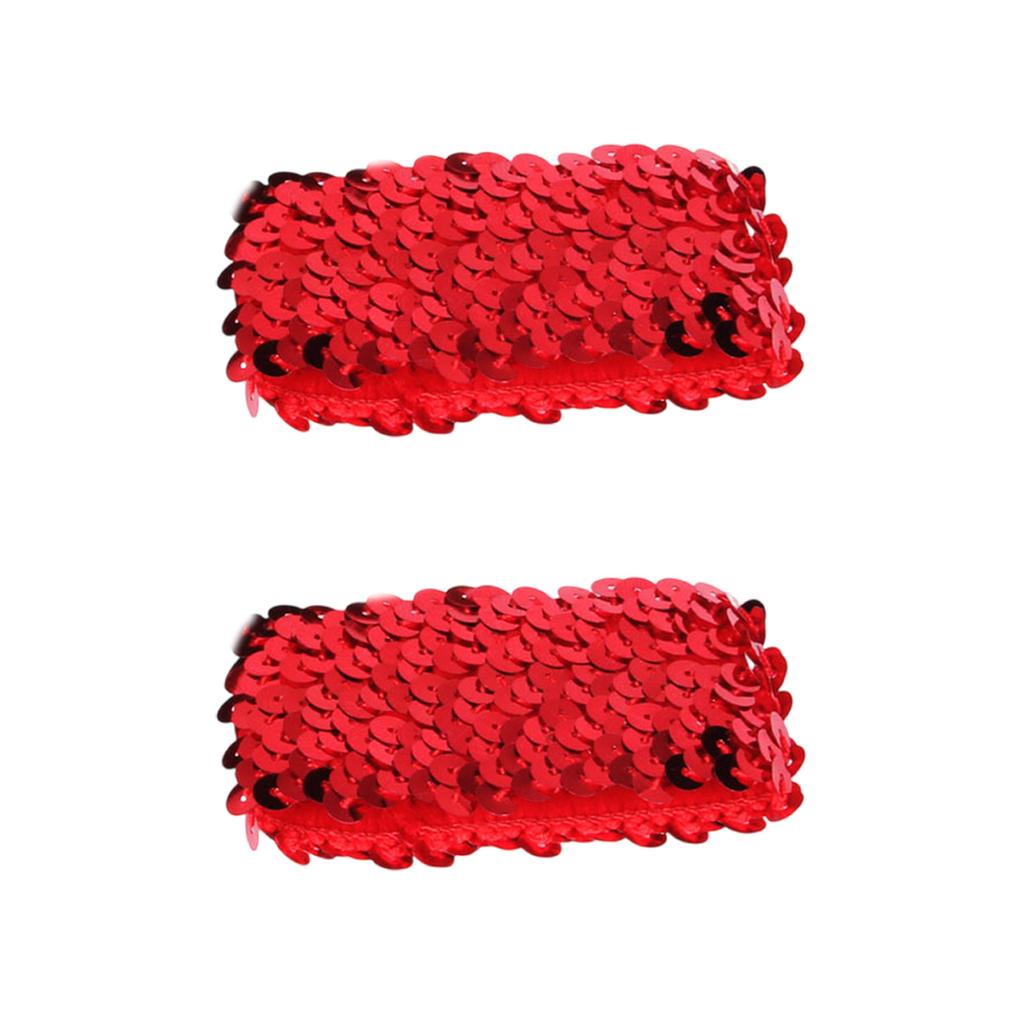 Popular Fingerless Cuffs Sequined Oversleeves Elastic Arm Sleeves Wrist Cuffs Cover for Dancing Event Dressingup