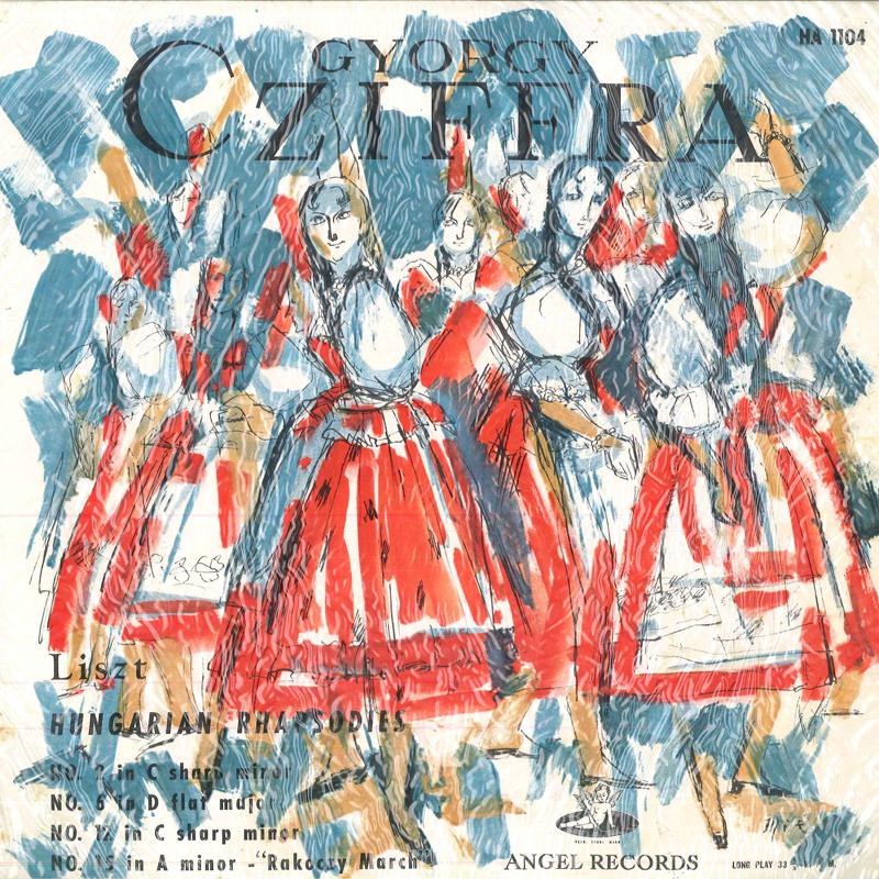 LP Record GYORGY CZIFFRA Liszt Hungarian Rhapsodies No.2 In HA1104 ANGEL Japan Classical Used
