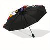 1pc Cat Winter Automatic Open/Close Umbrella, Portable Folding Umbrella for Travel, Themed Events,