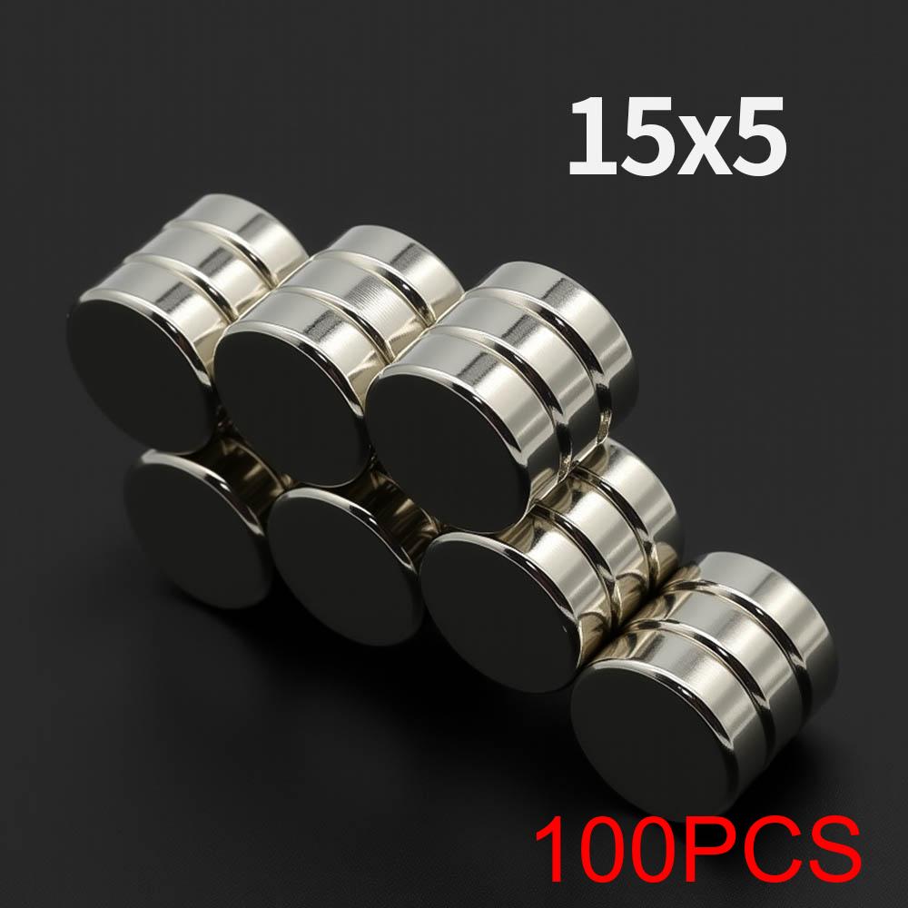 15x5 мм Мощный Неодимовый Магнит N35 NdFeB Постоянный Магнитный imanes Круглый Супер Сильный Магнит для Холодильника DIY