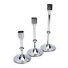 3 Pcs Candlestick Holder Steel Vintage Tall Metal Taper Candle Holders with Round Base for Table Wedding Housewarming