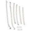 A60durable-Stainless Steel Upgrade Rear Axle Fixed Spring Plate Kit For 1/12 MN82 LC79 RC Car Parts