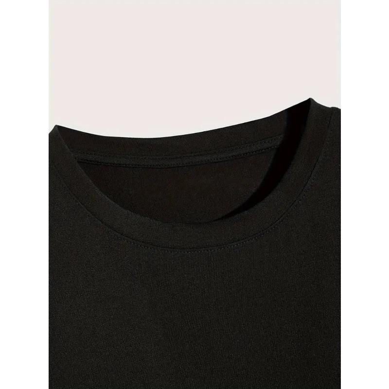 Men'S Oversized Graphic Tee - "How Many Licks?" Design, Black Crew Neck, Casual Summer T-Shirt,Loose Fit,Plus Size, Casual Summer Wear|Comfortable Fit