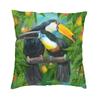 Cute Tropical Parrots Birds Cushion Covers 45X45 Soft Psittacine Throw Pillow Case For Sofa Square Pillowcase Home Decorative