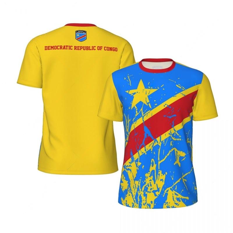 Democratic Republic the Congo 3D Print sport Quick-dry Breatha Men's T-Shirt Outdoor Street Team Training parent-child clothing