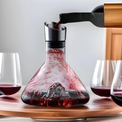Декантер для вина Iceberg Waterfall Quick Home из утолщенного хрустального стекла для розлива и хранения вина